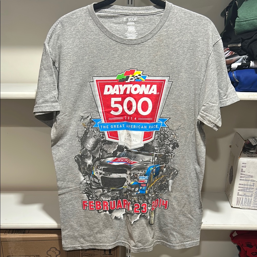 Nascar Gray Short Sleeve Tee Daytona 500